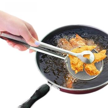 瀝油神器 不銹鋼廚房漏勺過濾網勺 炸雞腿過濾網 油炸食品撈油勺