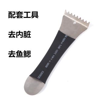 304不銹鋼魚鱗刨家用刮魚鱗神器手動殺魚刀具 去魚鱗刀廚房小工具
