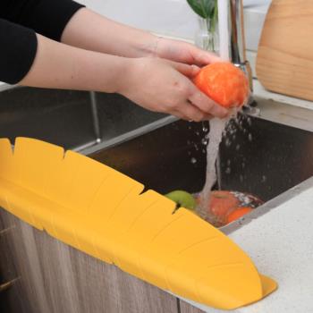 家用廚房水槽擋水板臺面水池洗菜防濺水擋板洗碗池菜臺隔水板子