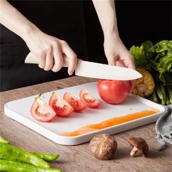 日式AG銀離子菜板廚房雙面抗菌案板切菜板防滑斜面防漏切水果砧板