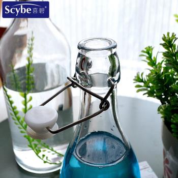 Scybe/喜碧 玻璃密封瓶調料瓶鄉村油壺橄欖油瓶醬油瓶玻璃罐瓶子