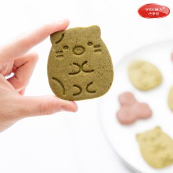 角落生物餅幹模具烘焙家用3d立體卡通可愛塑膠按壓式糖霜翻糖壓模