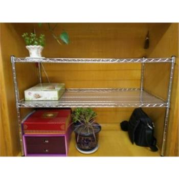 家用兩層置物架櫥櫃隔層架烤箱微波爐架衣櫃分層架碗架落地收納架