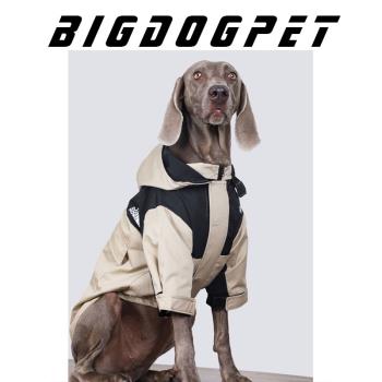 bigdog狗狗衣服大型犬春秋款寵物外出薄款沖鋒衣金毛拉布拉多衣服