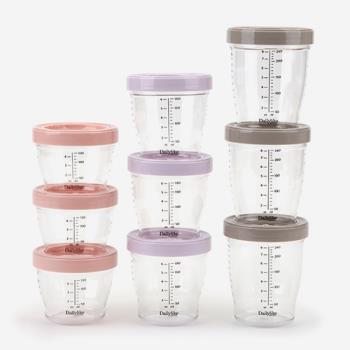 Dailylike韓國創意寶寶輔食儲存盒嬰兒零食餅干保鮮盒密封杯罐3個