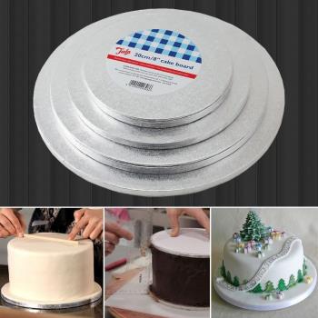 圓形方形蛋糕托加厚便捷轉移板紙墊片底托裱花移動板慕斯墊移動器