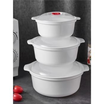微波爐加熱專用器皿熱飯容器飯盒用具泡面碗家用塑料帶蓋微波爐碗