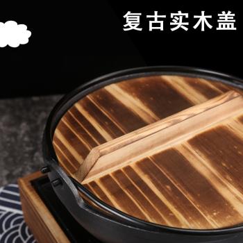 日本壽喜鍋鍋具日式燒鍋老式鑄鐵燉鍋加厚商用家用不粘電磁爐通用