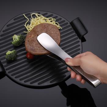304新款鍋子夾子不銹鋼燒烤廚房家用面包火鍋自助餐煎餅牛排工具