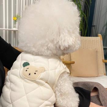 棉衣馬甲冬季泰迪比熊小型犬雪納瑞寵物貓咪博美小狗狗衣服秋冬款
