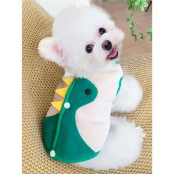 狗狗衣服秋冬款米樂恐龍馬甲寵物柯基雪納瑞柴犬冬季貓咪泰迪比熊