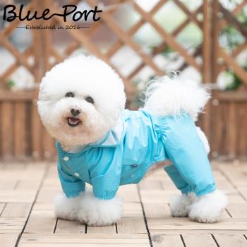 Blueport寵物中小型柴犬比熊四腳連體工裝雨衣戶外防水風休閑衣服