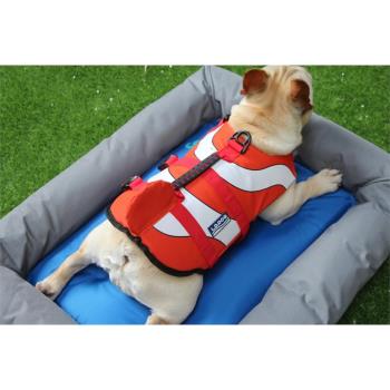 寵物游泳 狗狗救生衣犬用法斗鯊魚泳衣柯基泰迪大中小型犬玩水用