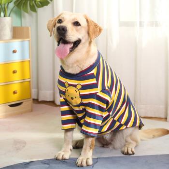 拉布拉多衣服夏季薄款防掉毛薩摩耶阿拉斯加金毛寵物大型犬衣服潮