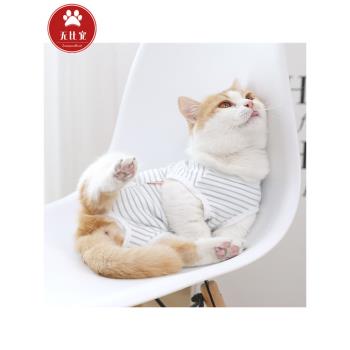 貓咪絕育服斷奶服衣服防掉毛布偶貓加菲貓銀漸層英短金吉拉用品