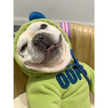 寵物狗狗秋冬法國鬥牛犬衣服法鬥連帽棉衣英鬥八巴哥背熊加絨衛衣