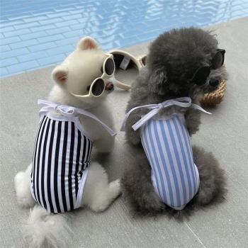 韓國ins寵物服裝寵物連體套裝泳裝泰迪比熊沙灘狗衣服寵物泳衣