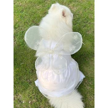 狗狗婚紗中大型狗狗婚紗禮服公主裙薩摩金毛拉布連衣裙狗狗裙子