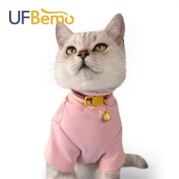 UFBemo貓咪衛衣秋冬薄款護肚衣服泰迪巴哥幼犬粉紅可愛公主保暖衣
