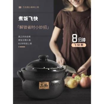 【又見云開】小森林日本進口萬古燒土鍋雙蓋陶土砂鍋煲湯煮飯燉鍋