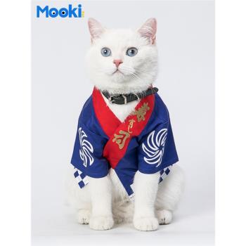 Mookipet2021個性時尚休閑寵物狗狗貓咪和服衣服寵物衣服春夏