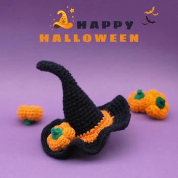 HalloweenPet寵物狗狗貓咪萬圣節裝扮拍照女巫帽南瓜裝飾品變身裝