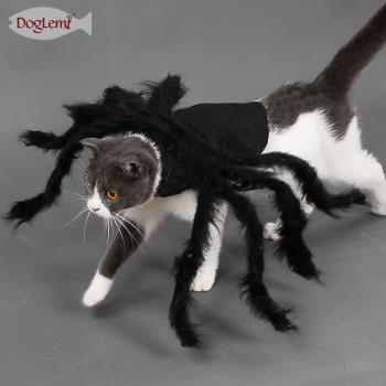 doglemi多樂米寵物蜘蛛衣服 貓狗通用毛絨蜘蛛變身裝派對裝扮