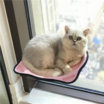 貓吊床掛床跳臺強力吸盤式曬太陽窗臺玻璃貓咪窩貓鍋玩具寵物用品
