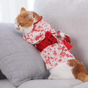 貓咪衣服春秋款寵物防掉毛幼貓折耳布偶貓咪可愛和服夏季薄款