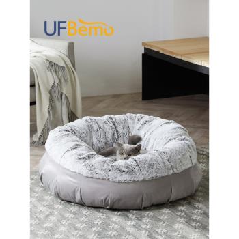 UFBemo深度睡眠貓窩夏季空調房舒適半封閉式狗窩泰迪可拆洗寵物床