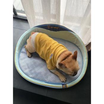 狗窩夏天可拆洗寵物沙發狗狗涼席法鬥柯基柴犬專用睡覺的夏季狗床