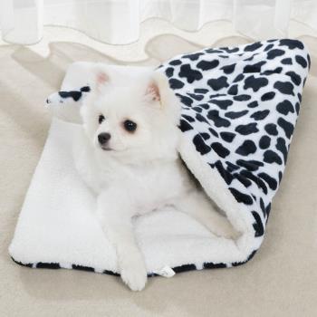 狗狗毛毯保暖加厚貓咪墊子睡墊寵物被子貓毯子秋冬款睡覺狗籠墊板
