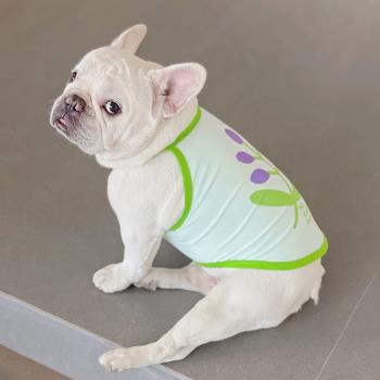 法鬥巴哥鬥牛犬衣服夏季薄款比熊博美雪納瑞小背心可愛透氣吊帶潮