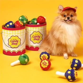 現貨mollypets* 韓國代購 水果彈力棒棒糖 小型犬狗狗耐咬玩具