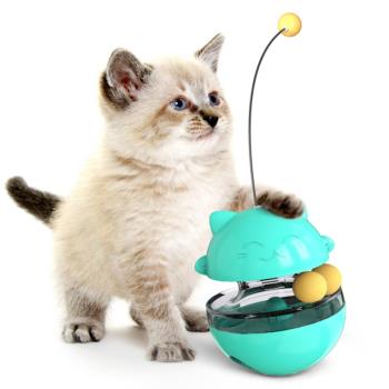 漏食球貓玩具貓咪耐咬解悶神器智力益智貓糧不倒翁漏食器狗狗寵物