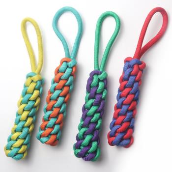 新款寵物玩具丙綸編織狗狗繩結玩具磨牙潔齒啃咬耐玩泰迪寵物用品