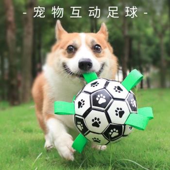 狗狗訓練互動足球玩具邊牧柯基橡膠球類磨牙耐咬小大型犬寵物解悶