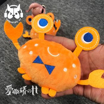 TT 可愛小螃蟹毛絨發聲玩具法斗泰迪雪納瑞小型犬解悶小動物玩具