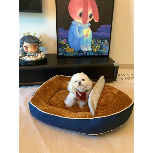 夏季船型車載狗窩通用四季貓窩耐臟柯基中小型寵物窩柔軟狗墊狗床