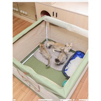 貓產房貓窩狗狗貓咪懷孕期封閉式待產箱可折疊寵物生產帳篷繁殖箱