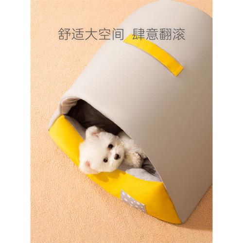 猫小屋四季通用の折りたたみ式猫泰迪犬離れのベッド夏凉巣网赤い