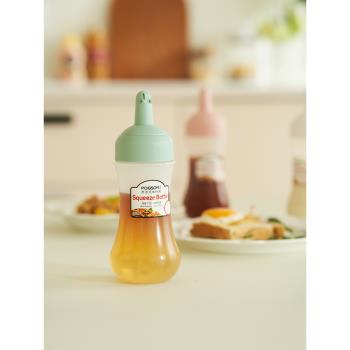 肆月蜂蜜罐擠壓瓶食品材質分裝瓶番茄沙拉醬尖嘴油壺家用級調料瓶