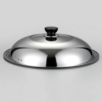 不銹鋼鍋蓋鋼化玻璃透明多用組合蓋厚廚房炒菜鍋蓋