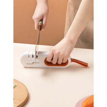 日本廚房磨刀石家用快速磨刀神器手動菜刀剪刀開刃磨刀器磨刀工具
