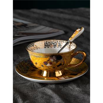 歐式茶具套裝骨瓷咖啡杯杯子設計感小眾高檔復古高級英式下午輕奢