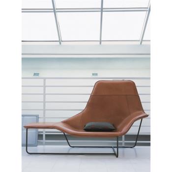北歐設計師創意玻璃鋼喇叭躺椅酒店輕奢異形貴妃椅現代藝術休閑椅