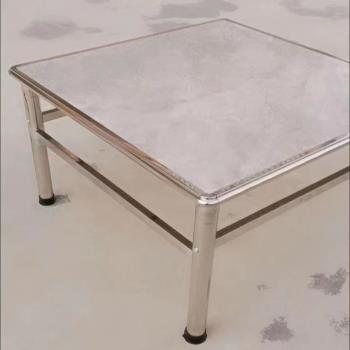 80×80正方形不銹鋼桌子餐桌家用吃飯烤火麻將寫作業不帶瓷磚熱賣