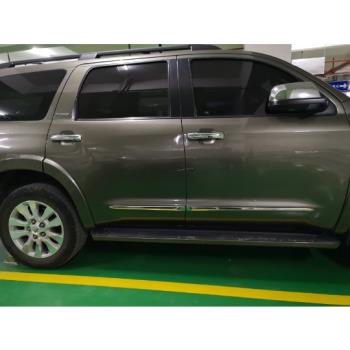 適用於豐田紅杉專用改裝車門鍍鉻防撞裝飾亮條車身飾條防擦條配件