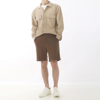 SHIJOIN原創FUNDAJOIN卡其工裝長袖襯衫外套純棉落肩200111古巴領