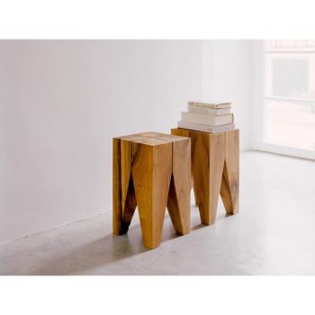 現代簡約沙發邊幾原木墩簡約木新款樁茶幾床頭柜創意小木凳小圓幾